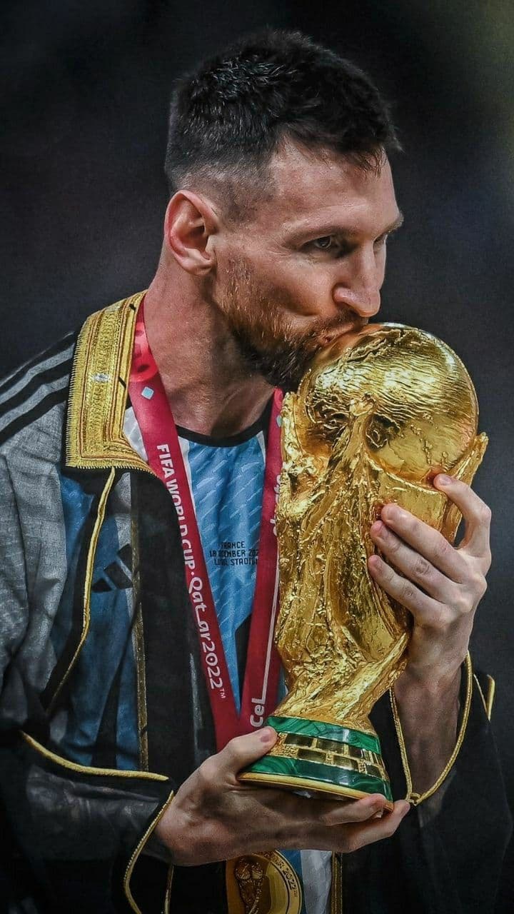 Lionel Messi football portrait